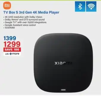 Incredible Connection Xiaomi TV Box S 3rd Gen 4K Media Player offer