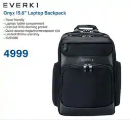 Incredible Connection EVERKI Onyx 15.6" Laptop Backpack offer
