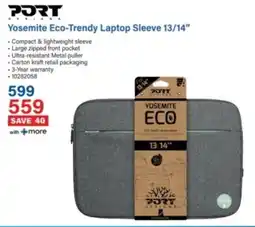 Incredible Connection PORT Yosemite Eco-Trendy Laptop Sleeve offer