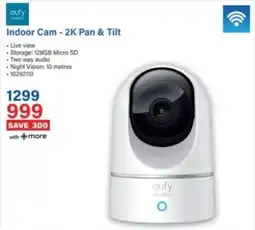 Incredible Connection Cufy Indoor Cam - 2K Pan & Tilt offer