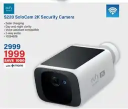 Incredible Connection Cufy S220 SoloCam 2K Security Camera offer
