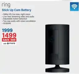 Incredible Connection Ring Stick Up Cam Battery offer
