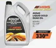 Midas Midas Liquid Gold Gear Oil 80W90 GL-5 EP M80W905-5L offer