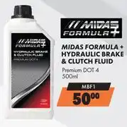 Midas Midas Formula+ Hydraulic Brake & Clutch Fluid MBF1-500ml offer