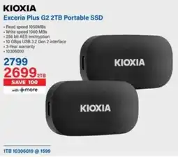 Incredible Connection KIOXIA Exceria Plus G2 2TB Portable SSD offer