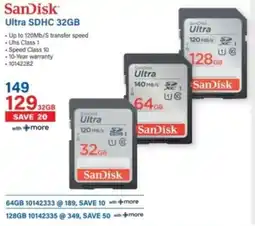 Incredible Connection SanDisk Ultra SDHC 32GB offer