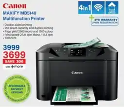 Incredible Connection Canon MAXIFY MB5140 Multifunction Printer offer