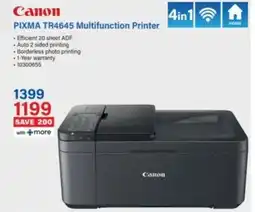 Incredible Connection Canon PIXMA TR4645 Multifunction Printer offer