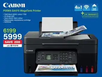 Incredible Connection Canon PIXMA G4470 MegaTank Printer offer