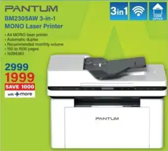 Incredible Connection PANTUM BM2305AW 3-in-1 MONO Laser Printer offer