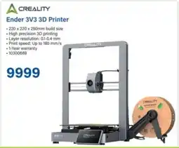 Incredible Connection CREALITY Ender 3V3 3D Printer offer