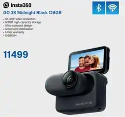 Incredible Connection Insta360 GO 3S Midnight Black 128GB offer
