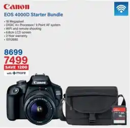 Incredible Connection Canon EOS 4000D Starter Bundle offer