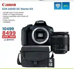 Incredible Connection Canon EOS 2000D DC Starter Kit offer