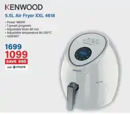 Incredible Connection KENWOOD Air Fryer XXL 4618 offer