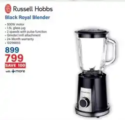 Incredible Connection Russell Hobbs Black Royal Blender offer