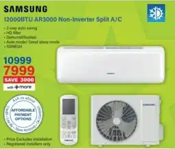 Incredible Connection SAMSUNG 12000BTU AR3000 Non-Inverter Split A/C offer