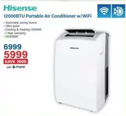 Incredible Connection Hisense 12000BTU Portable Air Conditioner w/WiFi offer