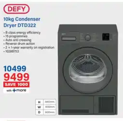 Incredible Connection DEFY Condenser Dryer DTD322 offer