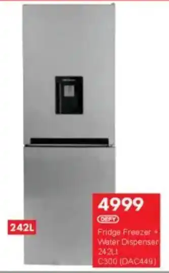President Hyper DEFY Fridge Freezer + Water Dispenser offer