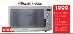 President Hyper Russell Hobbs Electronic Silver Mirror Microwave offer