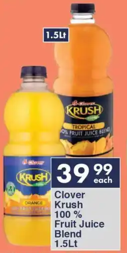 President Hyper Clover Krush 100% Fruit Juice Blend offer