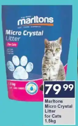 President Hyper Marltons Micro Crystal Litter for Cats offer