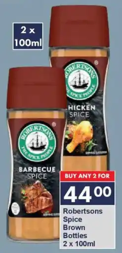 President Hyper Robertsons Spice Brown Bottles offer