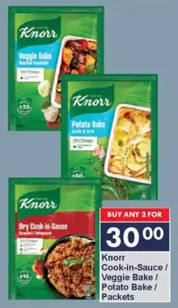President Hyper Knorr Cook-in-Sauce/ Veggie Bake/ Potato Bake/ Packets offer