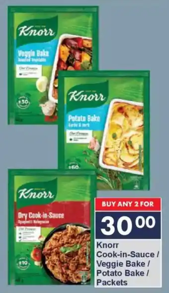 President Hyper Knorr Cook-in-Sauce/ Veggie Bake/ Potato Bake/ Packets offer