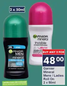 President Hyper Garnier Mineral Mens/ Ladies Roll On offer