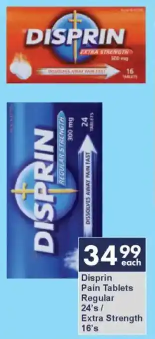 President Hyper Disprin Pain Tablets Regular/ Extra Strength offer
