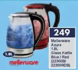 President Hyper Mellerware Azure Glass Kettle Blue/Red offer