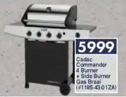 President Hyper Cadac Commander 4 Burner + Side Burner Gas Braai offer