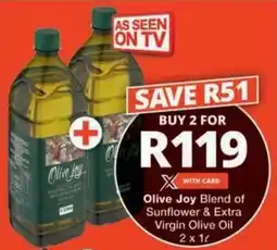 Checkers Hyper Olive Joy Blend of Sunflower & Extra Virgin Olive Oil offer