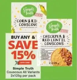 Checkers Hyper Simple Truth Couscous All Variants offer