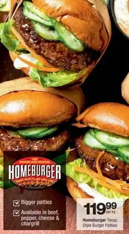 Checkers Hyper Homeburger Texas Style Burger Patties offer