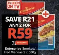 Checkers Hyper Enterprise Smoked/ Red Viennas offer