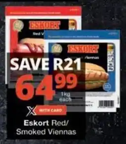 Checkers Hyper Eskort Red/ Smoked Viennas offer
