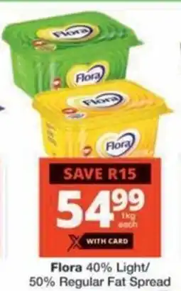 Checkers Hyper Flora 40% Light/ 50% Regular Fat Spread offer