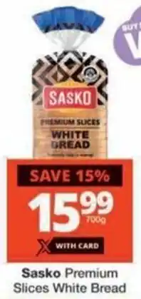 Checkers Hyper Sasko Premium Slices White Bread offer