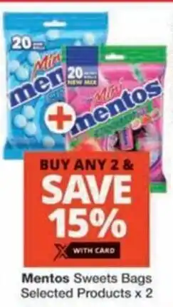 Checkers Hyper Mentos Sweets Bags Selected Products offer