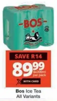 Checkers Hyper Bos Ice Tea All Variants offer