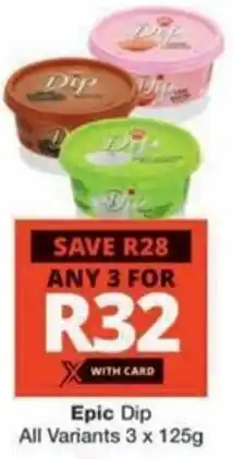 Checkers Hyper Epic Dip All Variants offer
