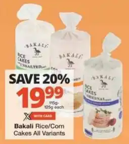 Checkers Hyper Bakali Rice/ Corn Cakes All Variants offer
