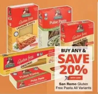 Checkers Hyper San Remo Gluten Free Pasta All Variants offer