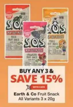 Checkers Hyper Earth & Co Fruit Snack All Variants offer