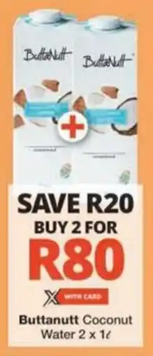 Checkers Hyper Buttanutt Coconut Water offer