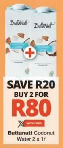 Checkers Hyper Buttanutt Coconut Water offer