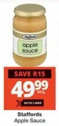 Checkers Hyper Staffords Apple Sauce offer